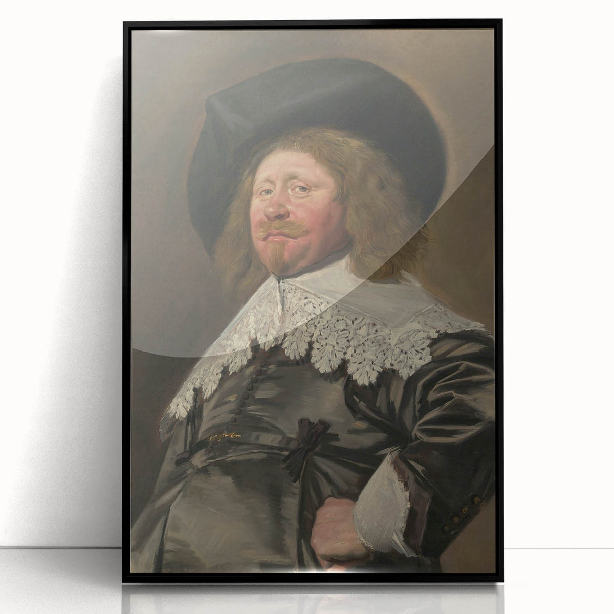 Baroque Portrait Art - Historical Antique Print for Elegant Wall Décor