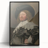 Baroque Portrait Art - Historical Antique Print for Elegant Wall Décor