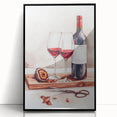 Large abstract wall art in black and white acrylic print, mid-century modernist style, ideal for modern dining room decor.
