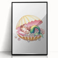 Personalized Kids Art - Mermaid Dreamland Girls Bedroom Decor