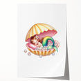 Personalized Kids Art - Mermaid Dreamland Girls Bedroom Decor