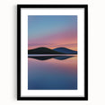 Framed landscape artwork featuring vibrant fields with a black mat border, showcasing a modern aesthetic suitable for home decor. Perfect for adding color and depth to living spaces.