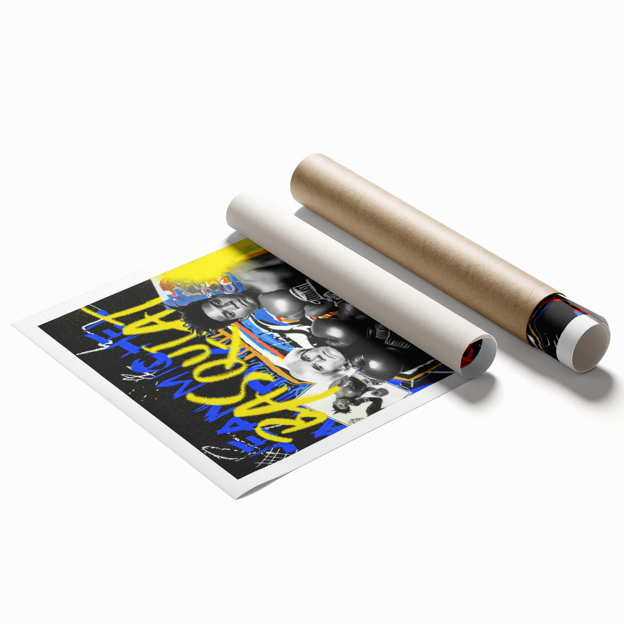 Basquiat & Warhol Pop Art Wall Art - Vibrant Duo Canvas Print