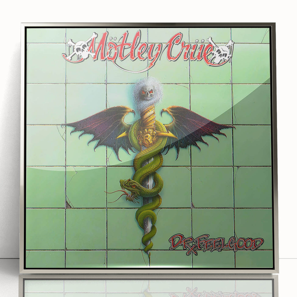 Mötley Crüe Dr. Feelgood Retro Wall Art – Vintage Canvas Print