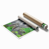 Extra large wall art featuring vibrant floral designs on a rolled canvas.