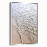 Extra large framed canvas featuring vintage poster art of a colorful summer scene, ideal for living room decor.