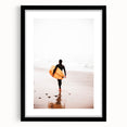 Extra large abstract art print featuring vibrant, textured colors on a black framed canvas, ideal for living room decor.
