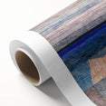 Modern Wall Art: Abstract Geometric Landscape in Pastel Tones