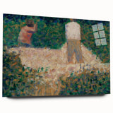 Impressionist Landscape Art – Two Stonebreakers by Georges Seurat