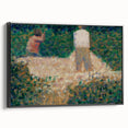 Impressionist Landscape Art – Two Stonebreakers by Georges Seurat