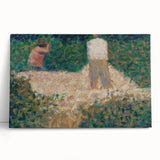 Impressionist Landscape Art – Two Stonebreakers by Georges Seurat