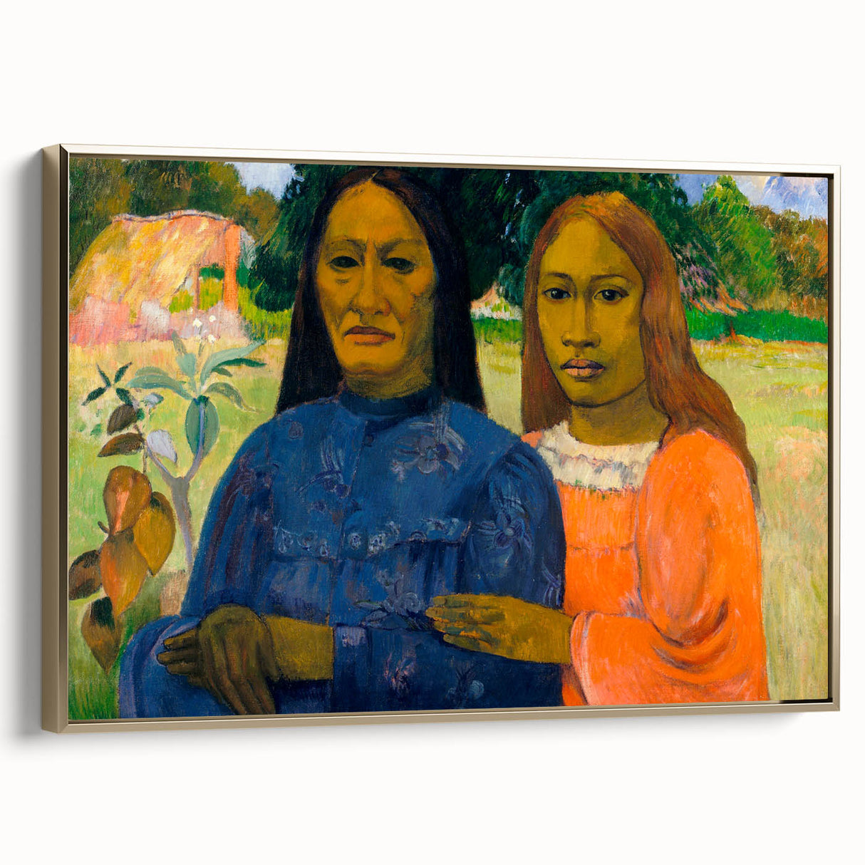 Impressionist Portrait Wall Art – Two Women by Paul Gauguin