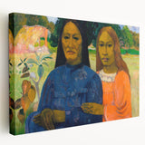Impressionist Portrait Wall Art – Two Women by Paul Gauguin