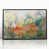 Impressionist Landscape Wall Art – Two Women in a Landscape by Renoir