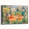 Impressionist Landscape Wall Art – Two Women in a Landscape by Renoir
