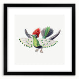 Modern Wall Art - Vibrant Hummingbird Illustration in Bold Colors