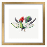 Modern Wall Art - Vibrant Hummingbird Illustration in Bold Colors