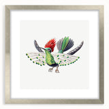 Modern Wall Art - Vibrant Hummingbird Illustration in Bold Colors