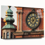 Acrylic glass artwork showcasing a detailed landscape of a majestic castle, viewed from the side with pin fixtures. Ideal for home decor enthusiasts and castle art lovers.