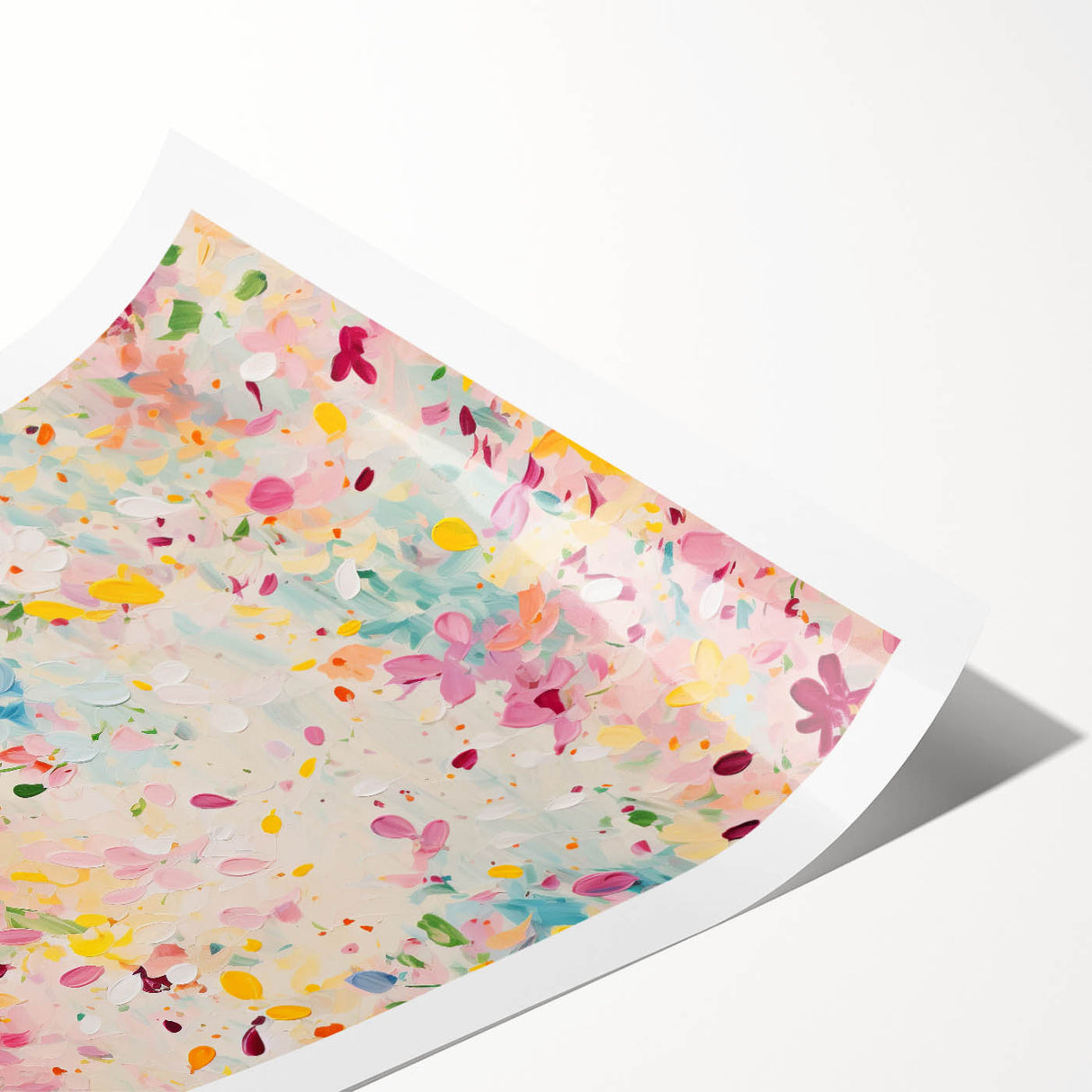 Framed Dining Room Prints – Colorful Floral Abstract Canvas