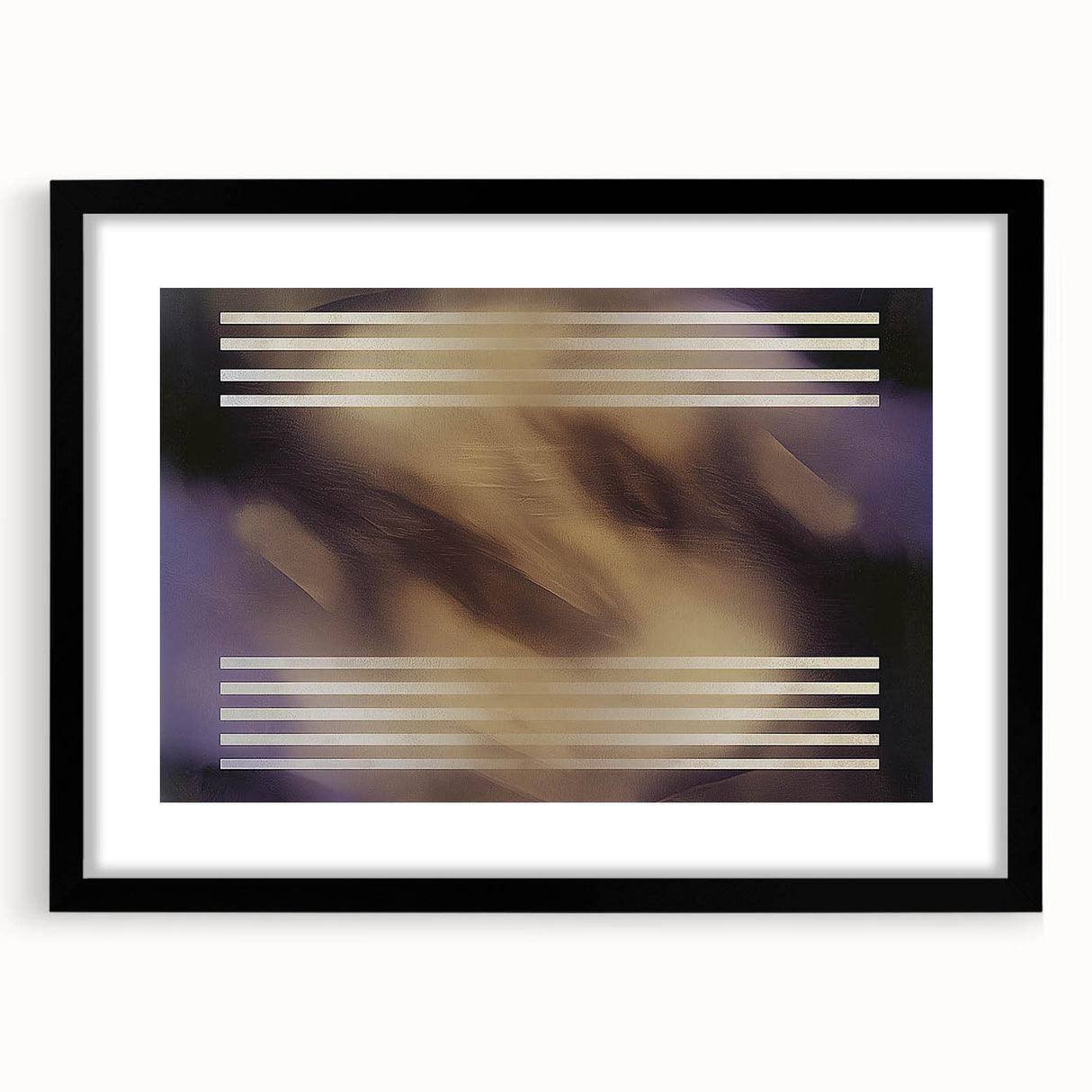 Abstract geometric frame in matte black, showcasing a modern design with sharp angles and clean lines, ideal for minimalist decor and contemporary art displays.