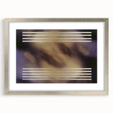 Abstract geometric frame in silver finish, showcasing a modern design with a matte texture, ideal for enhancing contemporary decor and artwork presentation.