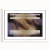 Abstract geometric frame with a white mat, showcasing a modern design featuring sharp angles and lines, ideal for contemporary home decor or art display.