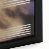 Close-up of an abstract geometric framed canvas showcasing vibrant colors and intricate patterns, designed to enhance modern interior decor with its artistic flair. Perfect for adding a contemporary touch to living spaces.