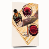 Large abstract wall art in vibrant colors on acrylic glass, suitable for bedroom or dining room decor.