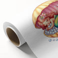Girls Room Wall Art - Sleeping Mermaid in Seashell Kids Decor