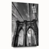 Acrylic glass landscape artwork featuring a modern bridge design in a side view, showcasing vibrant colors and intricate details, ideal for contemporary home decor.