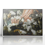 Modern Wall Art: Charming Cat Scene in Elegant Victorian Style
