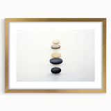 Extra large abstract art print with textured design in earthy tones, framed in gold, suitable for living room decor.