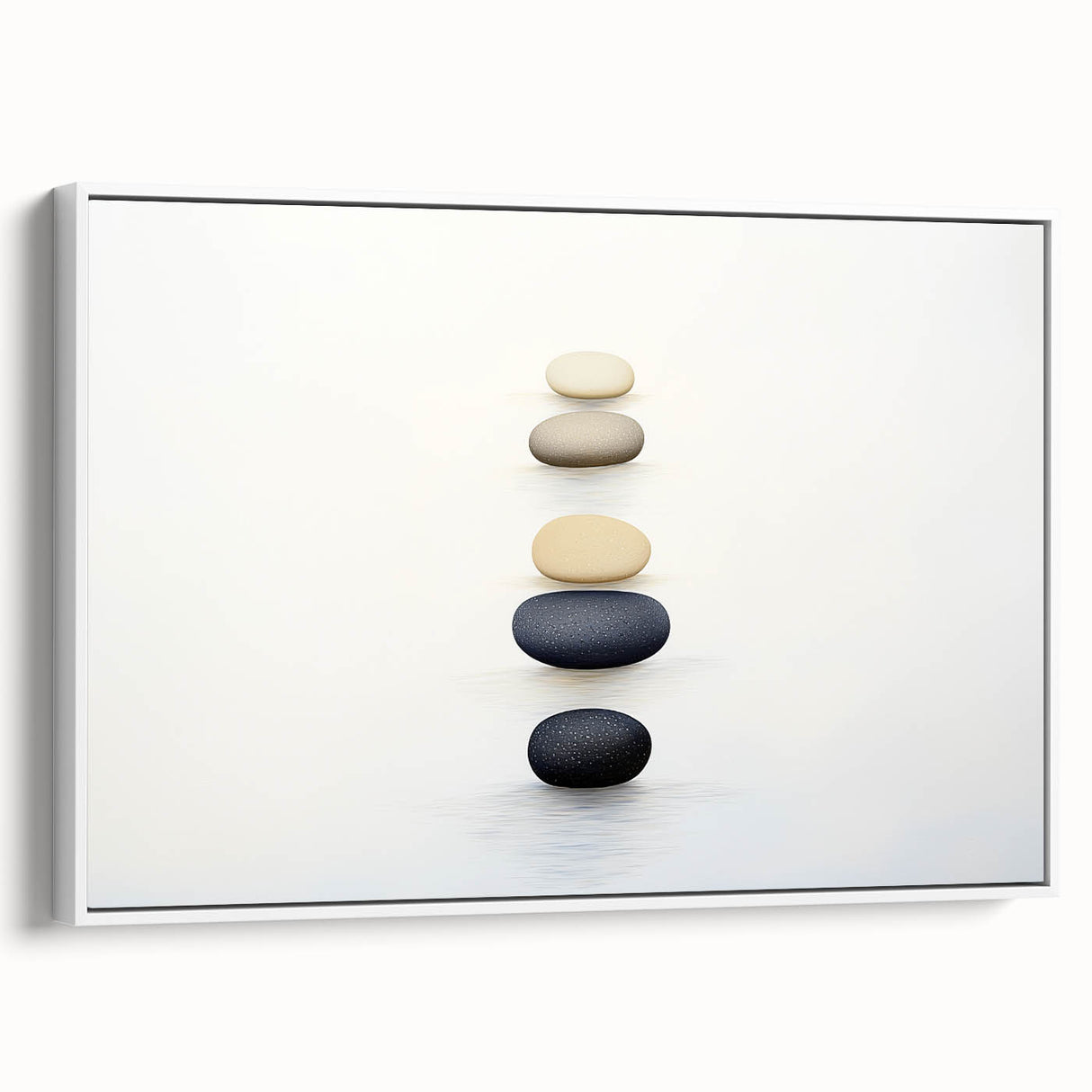 Vintage poster art featuring a close-up of nature elements in vibrant colors on a framed canvas, ideal for living room decor.