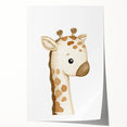 Giraffe Nursery Canvas Print - Baby Room Wall Art for Kids