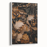 Vintage poster art of a colorful autumn scene on a framed canvas, ideal for extra large living room wall decor.