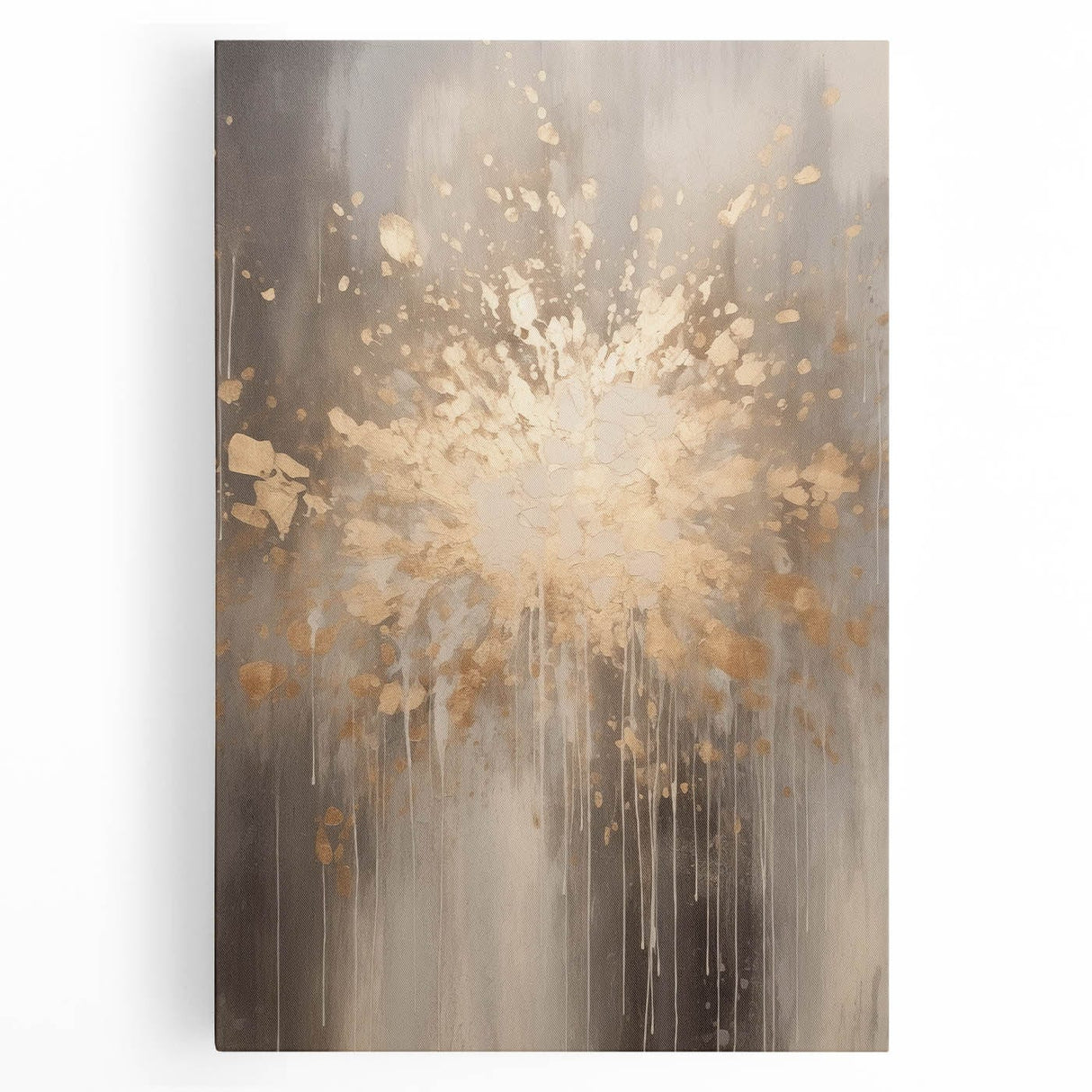 Winter scene in black and white on large stretched canvas, ideal for kitchen wall art.