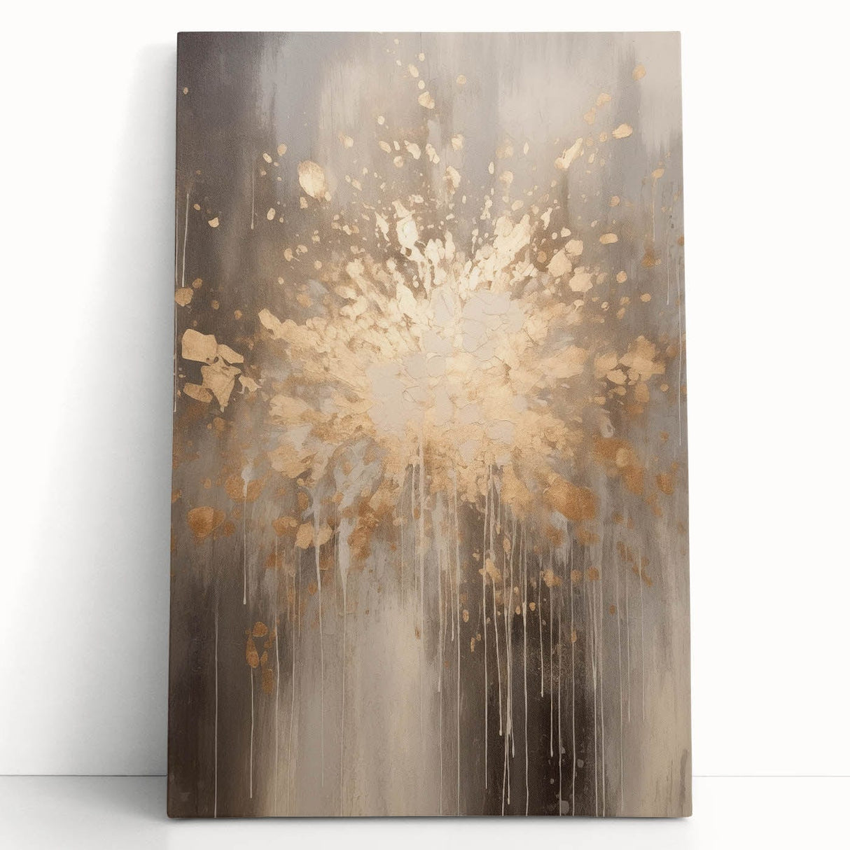 Winter-themed black and white stretched canvas featuring a snowy landscape, ideal for kitchen wall art or bedroom ambiance.