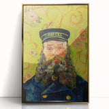 Acrylic print of a Van Gogh-inspired painting with gold frame, featuring art deco elements.