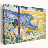 Impressionist Landscape Art – Valley with Fir by Henri Cross