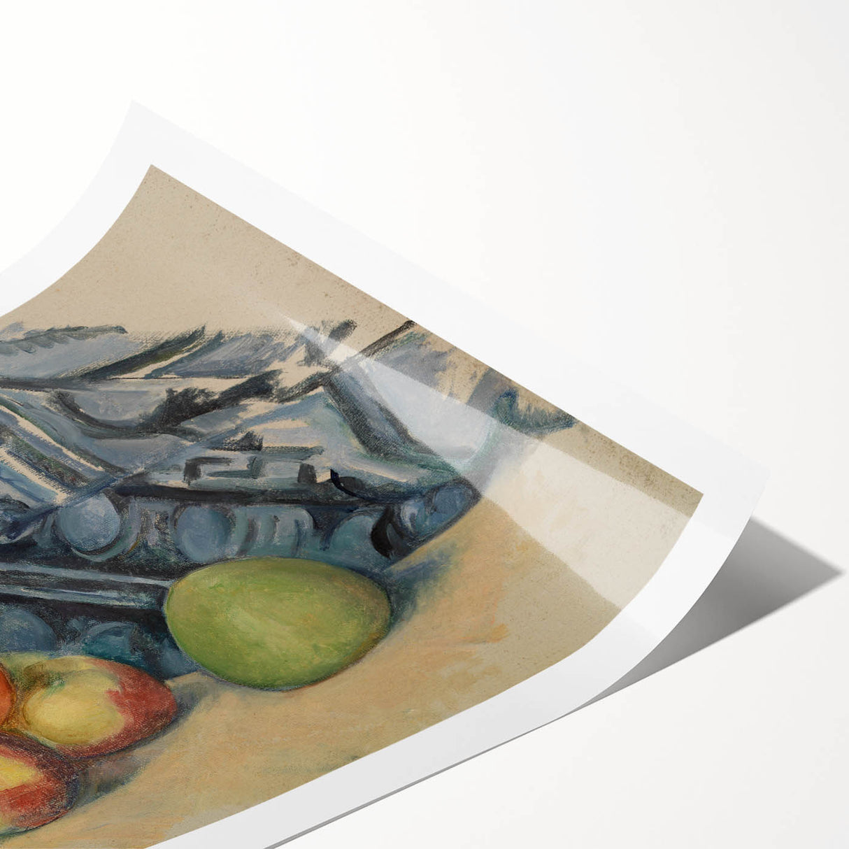 Modern Wall Art: Classic Still Life with Apples and Draped Cloth