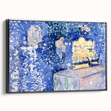 Venice Night Festival Impressionist Art - Claude Monet-Style Print