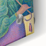 Femme à l'Ombrelle Modern Wall Art – Vibrant Pointillist Decor