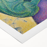 Femme à l'Ombrelle Modern Wall Art – Vibrant Pointillist Decor