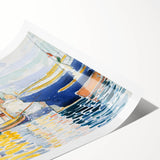 Venetian Sailing Scene Impressionist Art - Modern Wall Decor Print