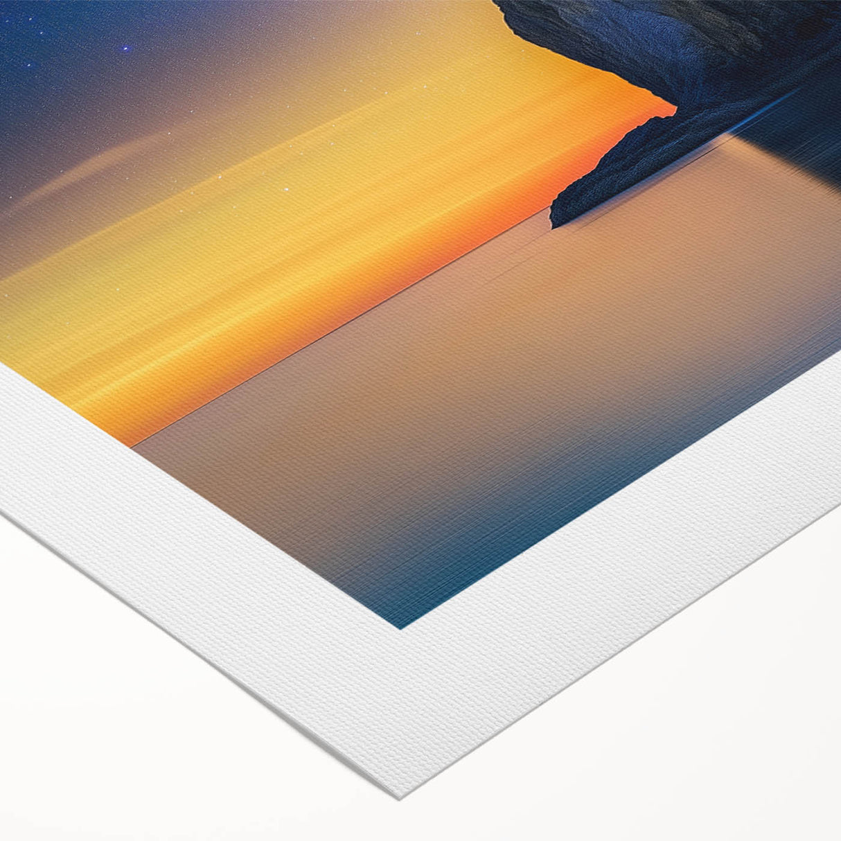 Celestial Island Glow – Cosmic Landscape Captured in Motion Light