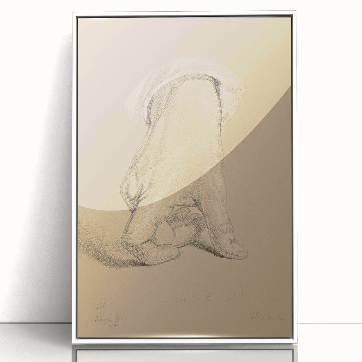 Romanticism Art: Alexander Hamilton Hand Study Canvas Print