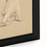 Romanticism Art: Alexander Hamilton Hand Study Canvas Print