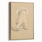 Romanticism Art: Alexander Hamilton Hand Study Canvas Print