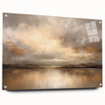 Abstract landscape wall art displayed in a sleek acrylic frame, showcasing vibrant colors and intricate details, ideal for modern home decor.